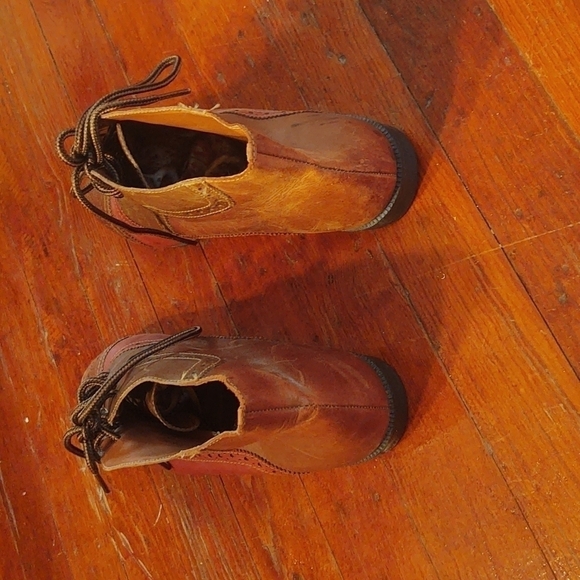 Predictions Cloris Tri-tone Leather Ankle Boots Sz 10 - Picture 6 of 15